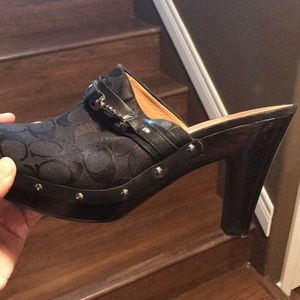 Coach - Black Clogs - Size 10